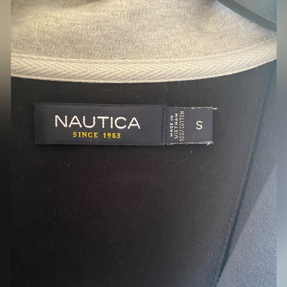 Nautica Black Long Sleeve Men’s 1/4 Zip Pullover Small - Picture 3 of 4